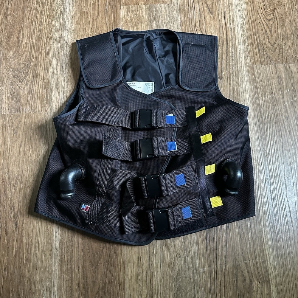 Philips inCourage ICS-1M-US-A RespirTech Vest-Size 46 Excellent Black